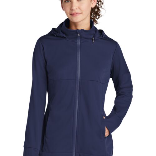 Ladies Hooded Soft Shell Jacket Thumbnail